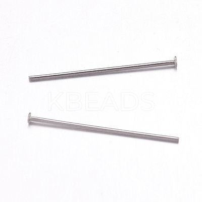 Tarnish Resistant 304 Stainless Steel Flat Head Pins LS-X-STAS-F117-58P-1.8x25-1
