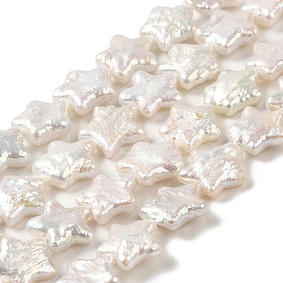Natural Baroque Pearl Keshi Pearl Beads Strands PEAR-E016-011-1