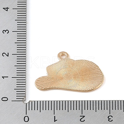 Golden Plated Alloy Eanaml Pendants LS-PALLOY-S184-03G-B-1