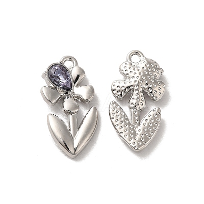 Glass Flower Of Life Pendant PALLOY-K001-073P-05-1