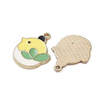 Alloy Enamel Pendants FIND-O003-03G-1