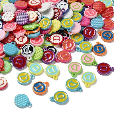 Opaque Acrylic Enamel Beads OACR-D316-22-1