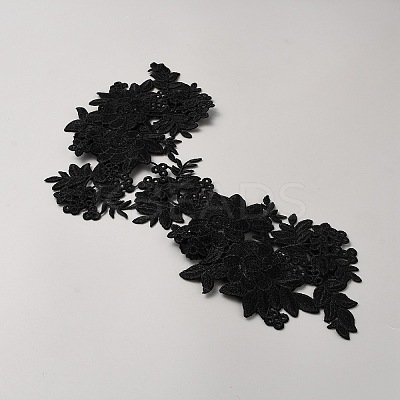 Polyester with Rhinestone Iron on/Sew On Patches PATC-WH20002-02A-1
