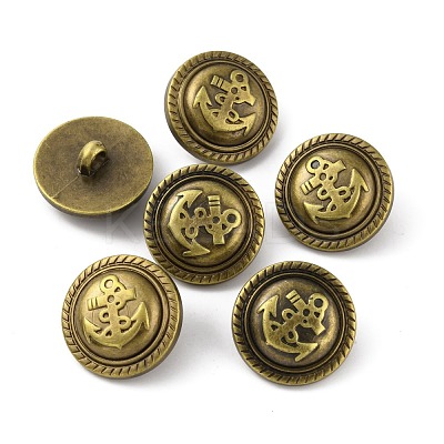 1-Hole ABS Plastic Shank Buttons BUTT-WH0015-73A-1