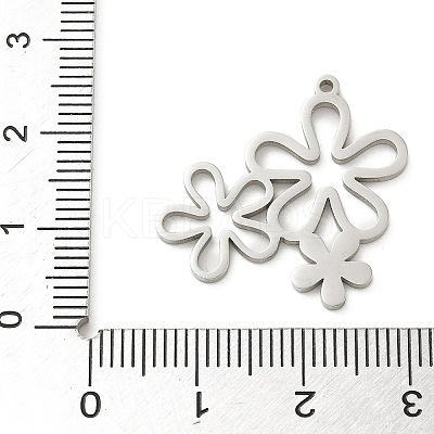 201 Stainless Steel Pendants STAS-R133-01P-03-1