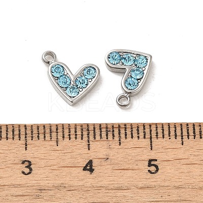 304 Stainless Steel Pendants STAS-L025-005P-02-1