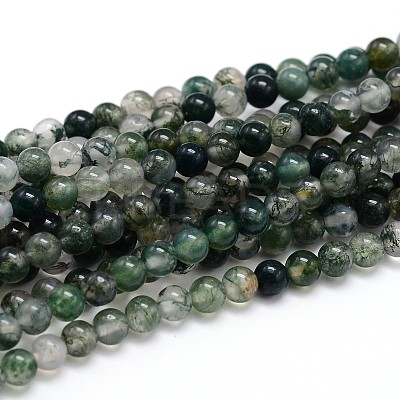 Natural Gemstone Round Bead Strands X-G-J303-07-6mm-1