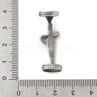 304 Stainless Steel Sword Shape Connector Charms STAS-Z147-07AS-1