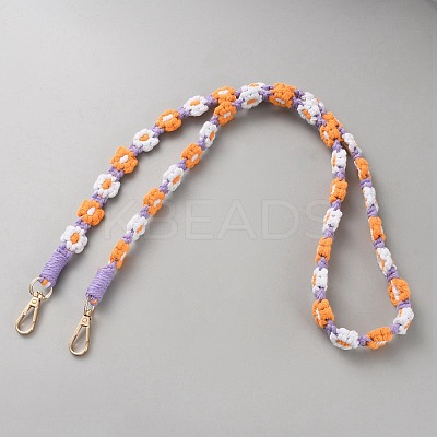 Cotton Rope Shoulder Phone Straps AJEW-WH20026-01Q-1