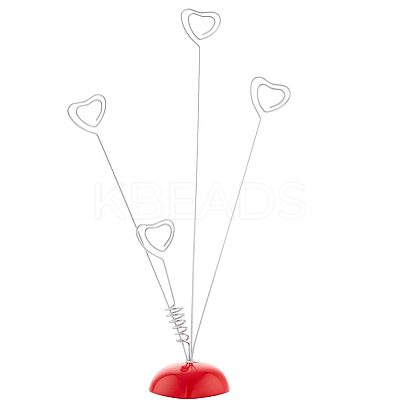 Resin Heart Base Memo Photo Holders ODIS-WH0329-26-1