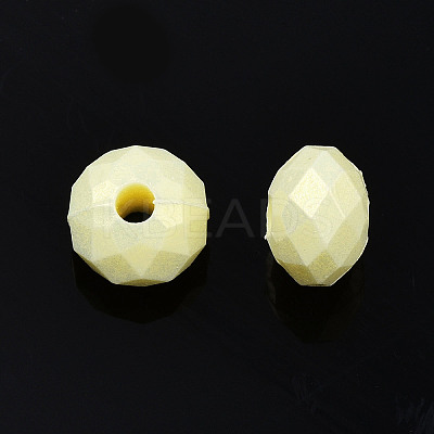 Spray Painted Acrylic Beads MACR-S280-03E-1