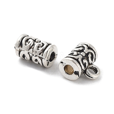 Tibetan Style Alloy Tube Bails FIND-A035-05AS-1