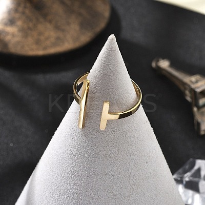 304 Stainless Steel Open Cuff Rings for Women RJEW-S395-02G-1