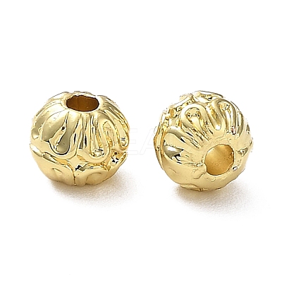 Rack Plating Alloy Beads PALLOY-D024-06G-1