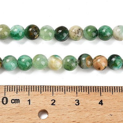 Natural Green Line Jasper Beads Strands G-B128-A03-02-1