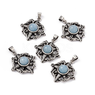 Natural Aquamarine Pendants KK-A173-07AS-01-1