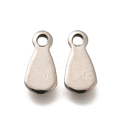 304 Stainless Steel Stamping Blank Tag Charms STAS-F311-04P-03-1