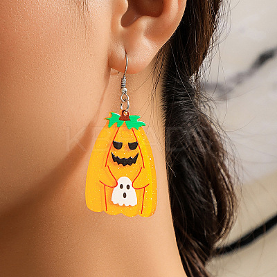 Halloween Cartoon Acrylic Dangle Earrings for Women QK1762-5-1