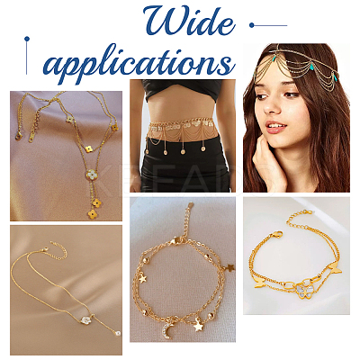DIY Brass Cable Chains Bracelets Necklaces Making Kits DIY-UN0006-22C-1