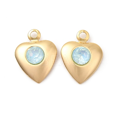Brass Glass Charms KK-P340-09G-03-1