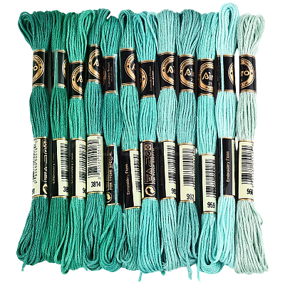 6-Ply Polyester Embroidery Floss OCOR-WH20074-01A-07-1