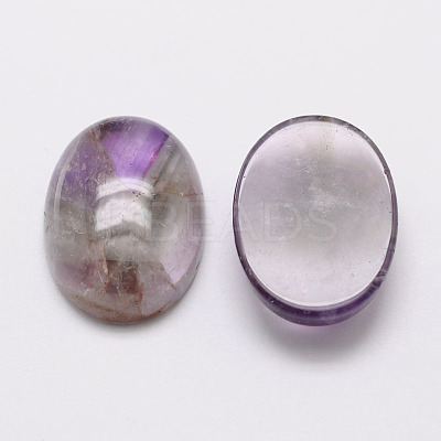 Oval Natural Amethyst Cabochons G-K020-14x10mm-03-1