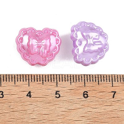 Opaque ABS Imitation Pearl Beads MACR-K361-32-1
