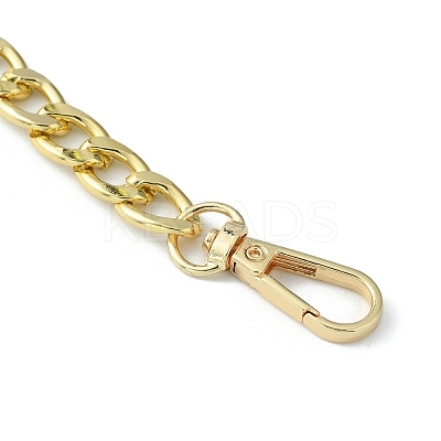 Aluminum Curb Chain Bag Shoulder Straps FIND-WH0129-76B-G-1