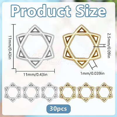 30Pcs Long-Lasting Plated Alloy Bead Frame FIND-HY0004-91-1