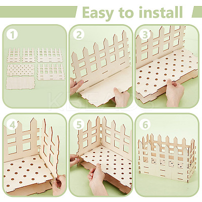 Wood Building Vase Kits for Flower Bouquet DIY-WH0010-90-1