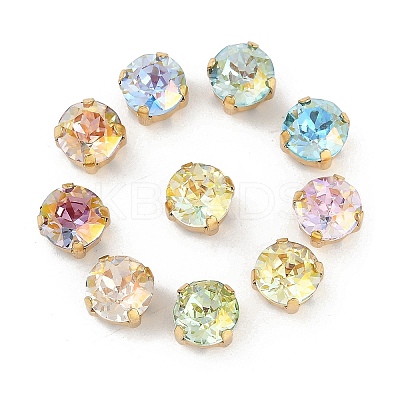 Brass Glass Rhinestone Sew on Rhinestones RGLA-U001-03G-02-1