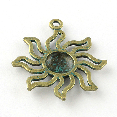 Sun Zinc Alloy Pendants X-PALLOY-R065-173-LF-1