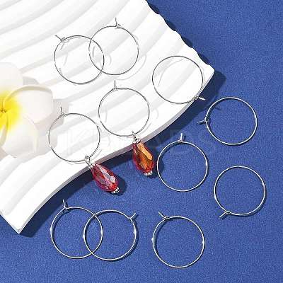 SHEGRACE Brass Hoop Earring Findings XGRPCH918-218P-1