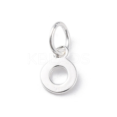 925 Sterling Silver Letter Charms STER-C012-01S-O-1