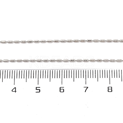Brass Column Link Chain Necklaces for Women NJEW-D302-05P-1