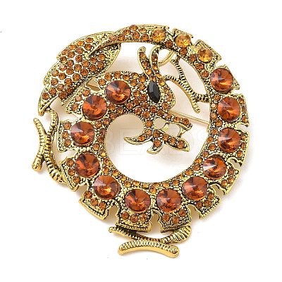 Alloy Rhinestone Lapel Pin Brooches RB-CBAE32B-02AG-1