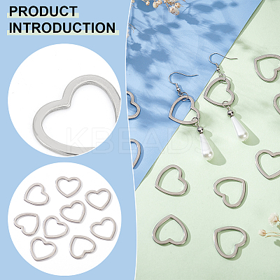30Pcs 304 Stainless Steel Linking Rings STAS-BC0003-61-1