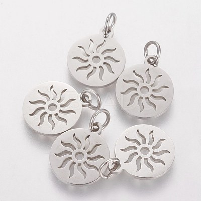 Non-Tarnish 304 Stainless Steel Pendants STAS-Q201-T449S-1