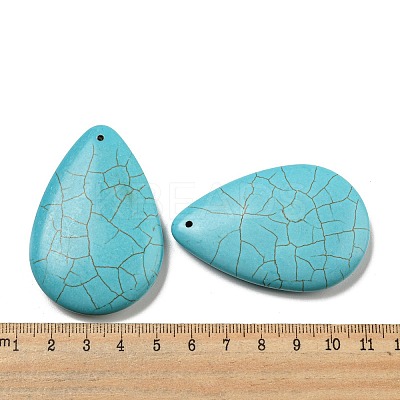 Synthetic Turquoise Big Pendants G-B070-21-1