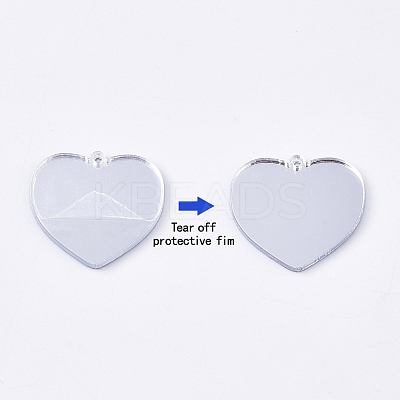 Acrylic Pendants X-OACR-S035-11C-1