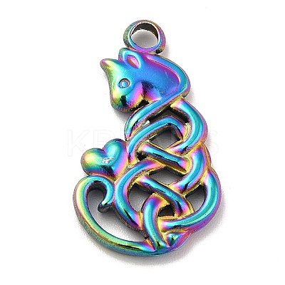 Ion Plating(IP) 201 Stainless Steel Pendants STAS-P312-01MC-1