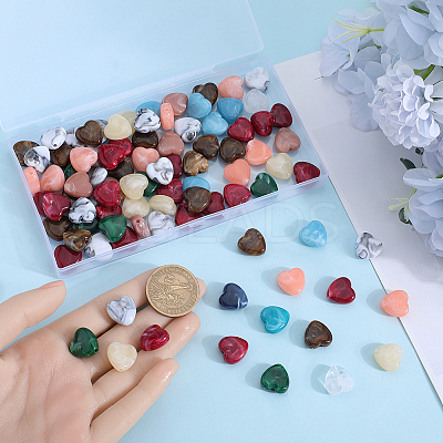 100Pcs Imitation Gemstone Acrylic Beads OACR-SP0001-05C-1
