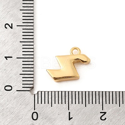 Brass Micro Pave Cubic Zirconia Charms KK-C117-12G-Z-1