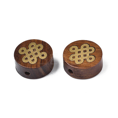 Natural Wood Undyed Beads WOOD-N013-026-1