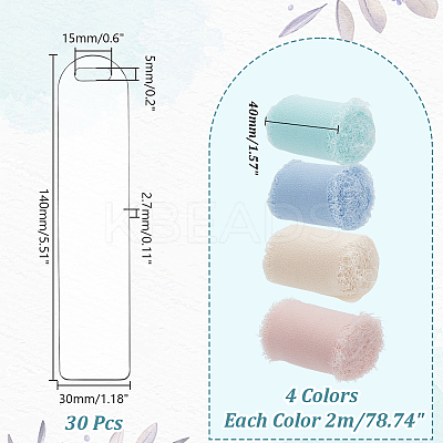 8M 4 Colors Polyester Ribbon OCOR-AR0001-86-1