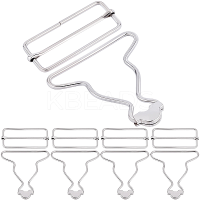 10 Sets Iron Gourd Buckle and In-line Buckle DIY-BBC0002-75B-P-1