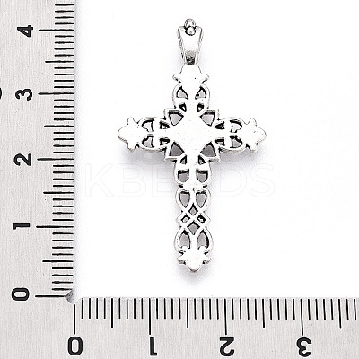 Tibetan Style Alloy Cross Gothic Pendants X-TIBEP-371-AS-LF-1