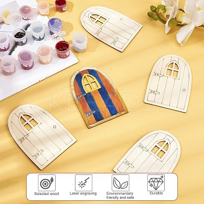 Wooden Fairy Door Decoration WOOD-NB0001-64A-1