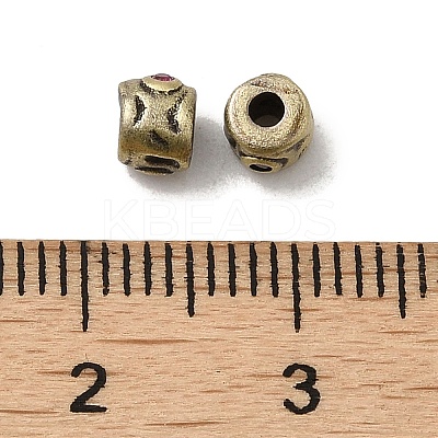 Tibetan Style Rack Plating Brass Beads KK-Q805-41AB-1