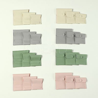 20Pcs Microfiber Jewelry Envelope Pouches ABAG-SP0001-47B-1